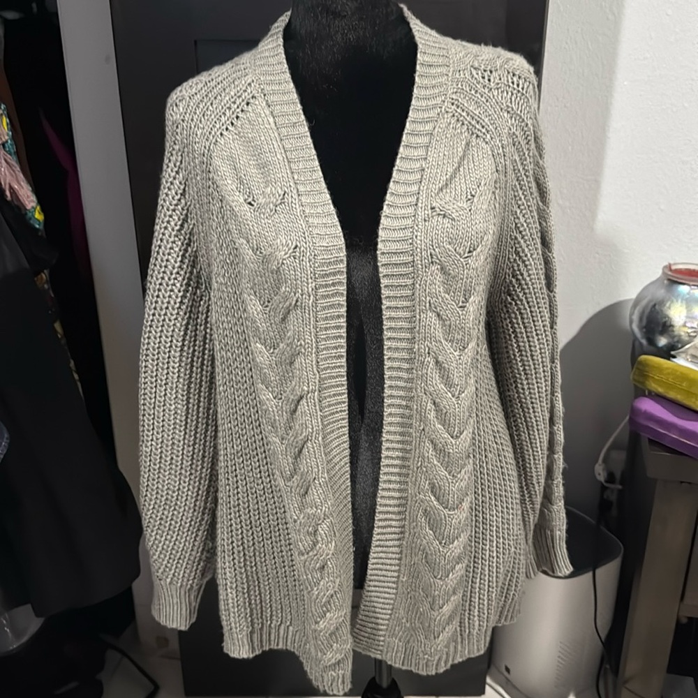 Gray knit sweater!